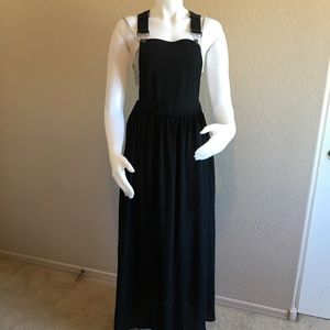 Sans Souci Black Overall Dress